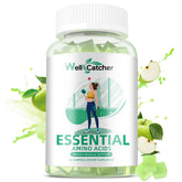 EAA Gummies Essential Amino Acids - 60 Days Supply All 9 Essential Aminos and All Branched-Chain Aminos (BCAAs) Sugar Free with Muscle Recovery Energy Support Non GMO Green Apple Flavor